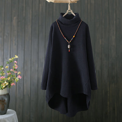 Suéter Cuello Alto Mujer Invierno - Corte Suelto Moderno - Image 2