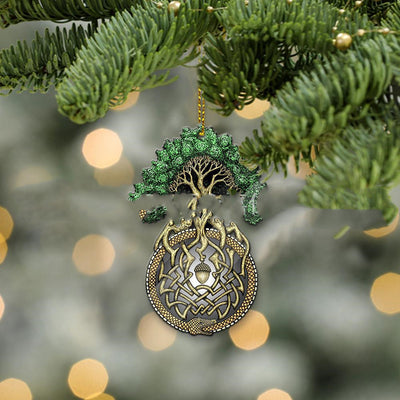 Adorno Navideño Acrílico Árbol de la Vida Ouroboros - Image 6