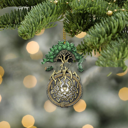 Adorno Navideño Acrílico Árbol de la Vida Ouroboros - Image 6