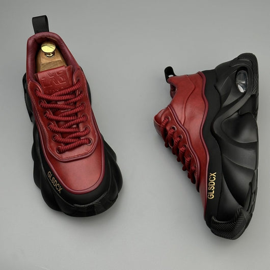Zapatos Deportivos de Plataforma en Cuero para Hombre - Estilo Moderno y Confort - Image 30