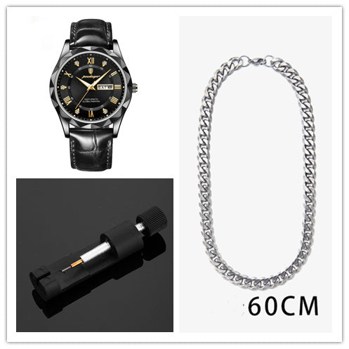 Reloj de Pulsera de Cuarzo Luxury para Hombre con Correa de Cuero - Image 52