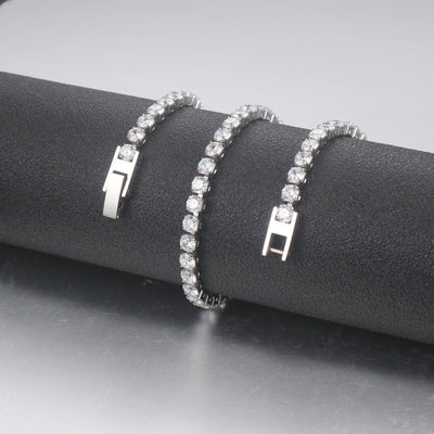 Reloj Pulsera Unisex Acero Inoxidable con Diamantes Incrustados