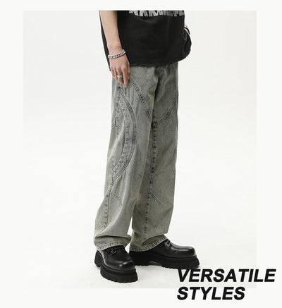 Jeans Rectos Holgados Resistentes para Hombre sin Elastano - Image 14