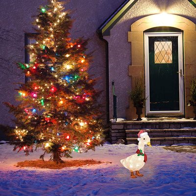 Pato Navideño con Iluminación LED para Jardín - Decoración Exterior - Image 11