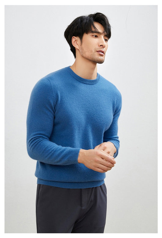 Suéter Grueso Business Casual de Manga Larga para Hombre - Otoño e Invierno - Image 22