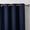 Cortinas Blackout Azul Oscuro con Estampado para Dormitorio