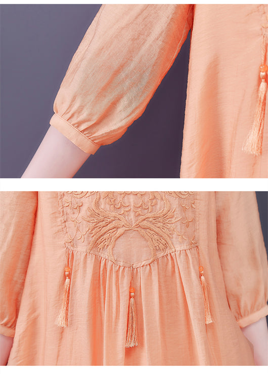 Vestido Elegante Estilo Occidental para Verano - Diseño Moldeable que Disimula - Image 12