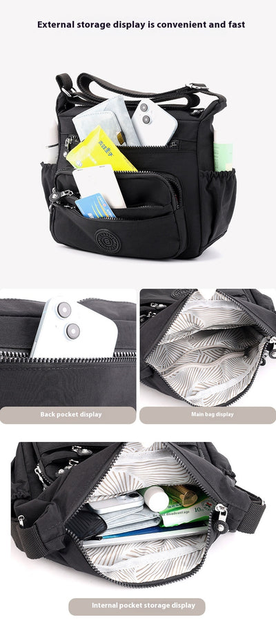 Bolsa Crossbody de Nylon Ligera con Gran Capacidad - Image 22