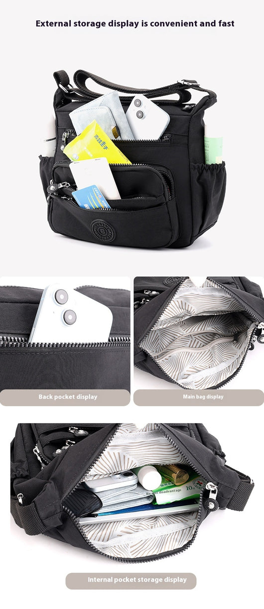 Bolsa Crossbody de Nylon Ligera con Gran Capacidad - Image 22