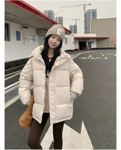 Chaqueta Acolchada Corta para Mujer con Capucha - Impermeable y Térmica - Image 36
