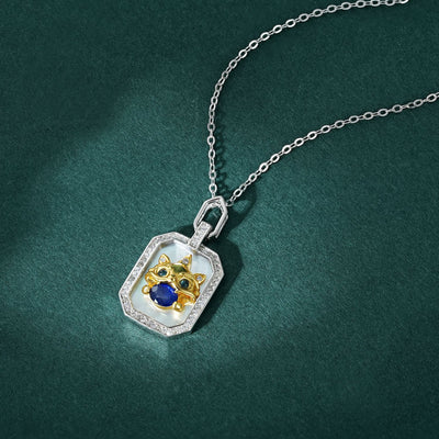 Collar Tótem Bestia de Año Nuevo - Plata 925 con Zafiro - Image 10