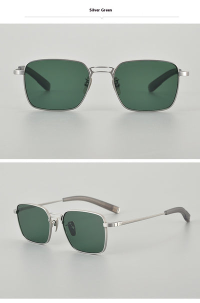 Gafas de Titanio Puro con Diseño Cuadrado Doble Varilla para Miopía Hombre - Image 13