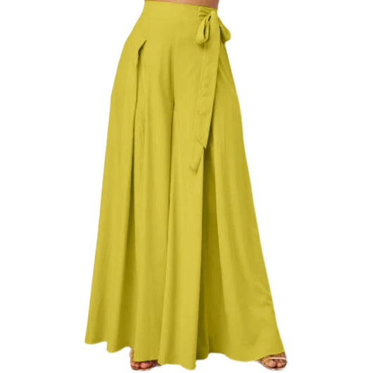 Pantalón Ancho de Algodón y Lino - Cintura Alta Suelta y Cómoda - Image 9