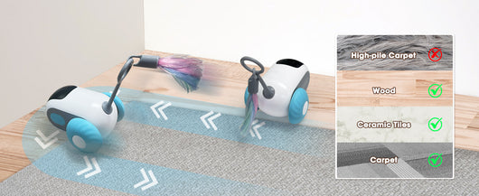 Juguete Interactivo para Gatos y Perros - Auto Controlado con 2 Modos de Movimiento - Image 14