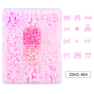 Set de Adornos Navideños de Resina con Lazos y Moños Mixtos - Image 20