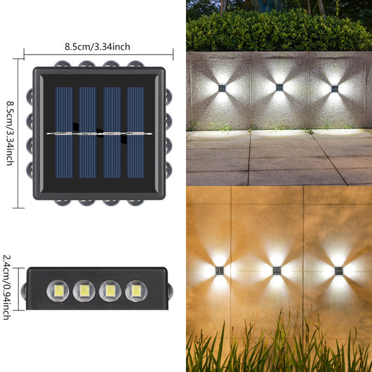 Lámpara Solar de Pared Espejo Convexo para Exterior - Iluminación de Jardín y Villa - Image 10