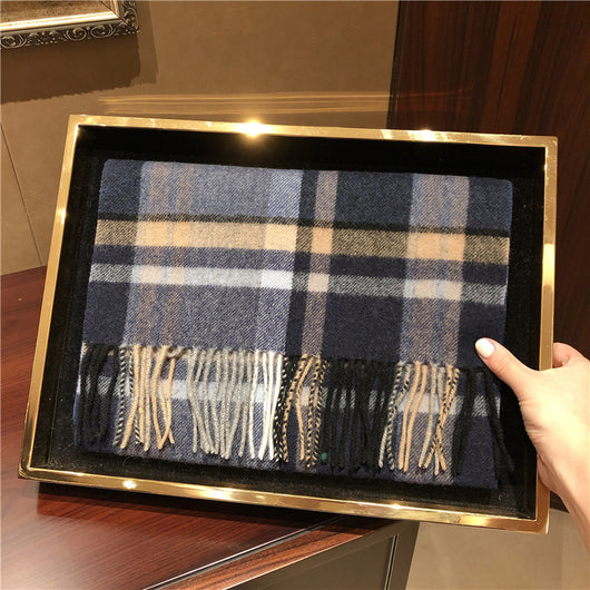 Bufanda Escocesa Edimburgo de Lana y Cachemira Premium para Invierno - Image 15