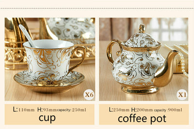 Juego de Taza y Plato de Cerámica Lujo para Café y Té - Image 12