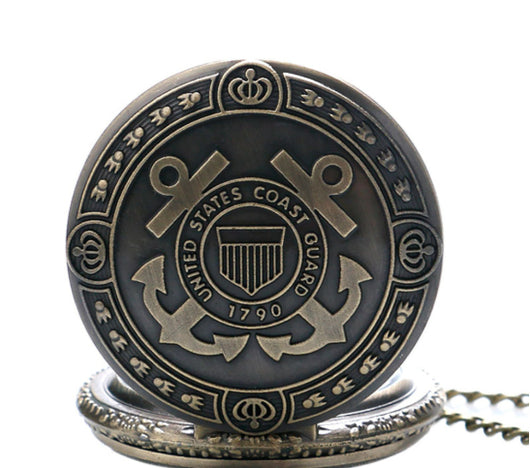 Reloj de Bolsillo Bronce Guardia Costera 1790 - Regalo Vintage para Hombre y Mujer - Image 9