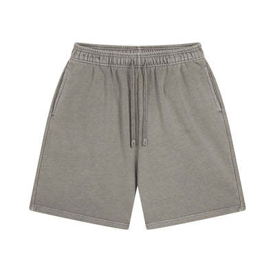 Shorts Deportivos de Algodón Puro Teñidos con Patrón Vintage Lavado - Image 15