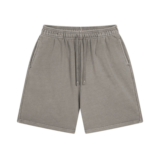 Shorts Deportivos de Algodón Puro Teñidos con Patrón Vintage Lavado - Image 15