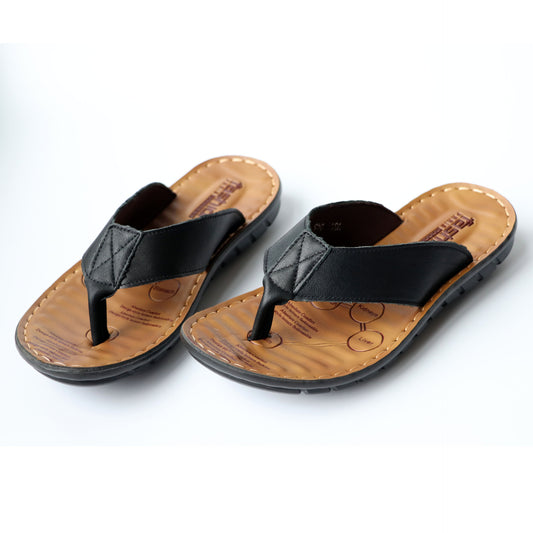 Sandalias de Cuero Genuino para Hombre - Chanclas Cómodas de Verano