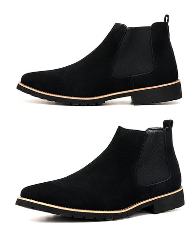 Botas Casuales de Cuero Ante Gamuza Talla Grande - Estilo Versátil y Moderno - Image 5