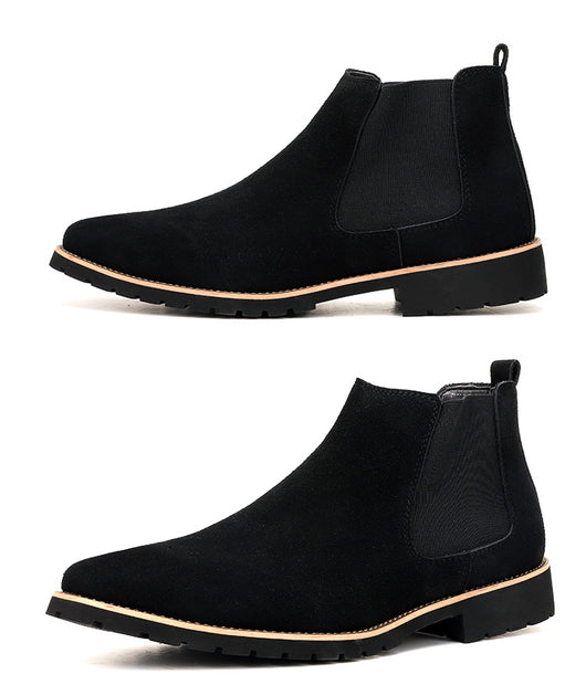 Botas Casuales de Cuero Ante Gamuza Talla Grande - Estilo Versátil y Moderno - Image 5