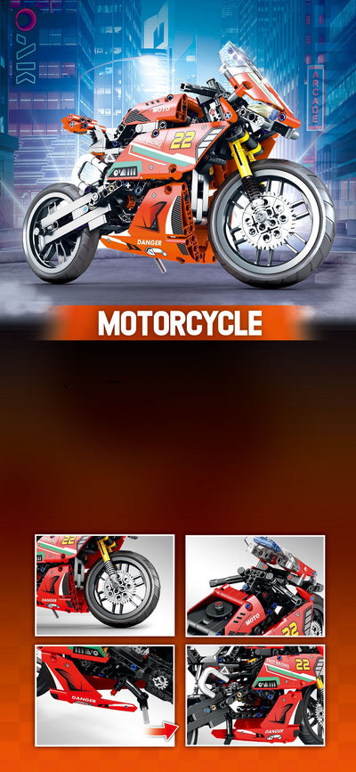 Bloques de Construcción Moto - Puzzle Educativo para Niños - Image 20