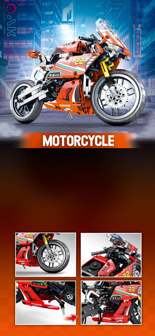 Bloques de Construcción Moto - Puzzle Educativo para Niños - Image 20