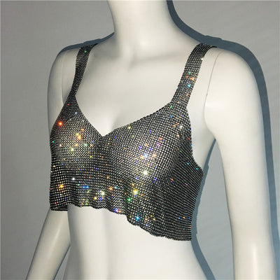 Top Corto Sexy con Escote Profundo y Detalles de Strass - Image 18
