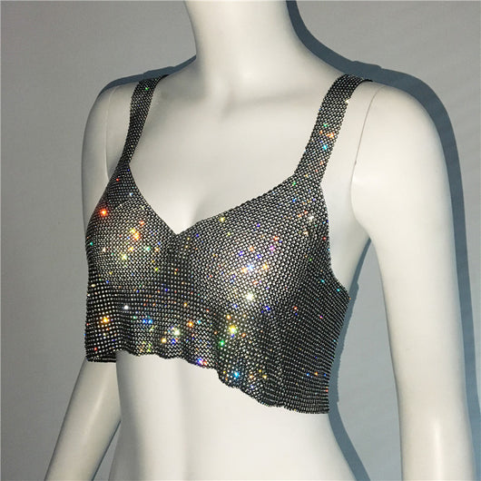 Top Corto Sexy con Escote Profundo y Detalles de Strass - Image 18