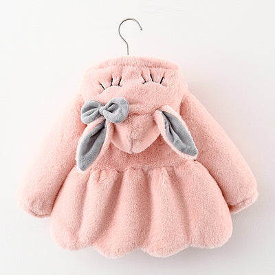 Abrigo Infantil con Capucha y Diseño Cartoon para Niña - Image 7