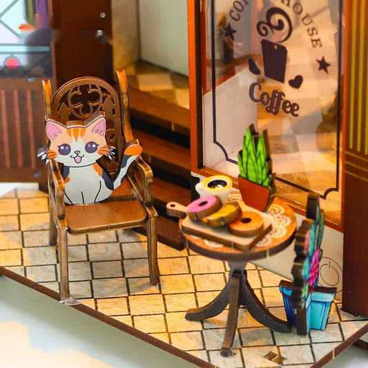 Maqueta de Café Miniatura en Madera - Image 2