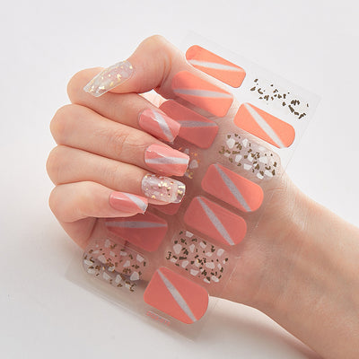 Uñas Adhesivas 3D con Efecto Láser y Bronceado - Diseño Premium - Image 23