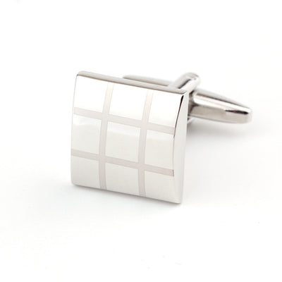 Gemelos Cuadrados de Cuadros para Hombre - Diseño Clásico Francés - Image 5