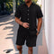 Men's Beach Set: Loose Shirt and Shorts