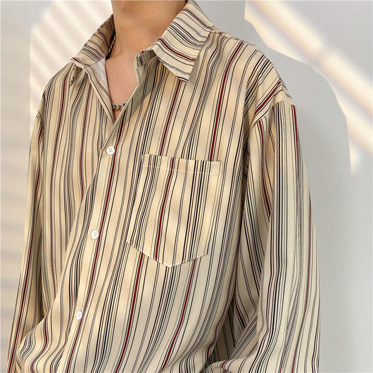 Camisa Casual Estampada de Temperamento Masculino - Image 5