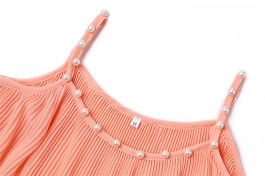 Blusa Camisola de Perlas con Volantes Suelta para Verano - Image 15