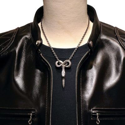 Collar Colgante de Escama de Serpiente - Diseño Personalidad Infinita para Hombre - Image 6