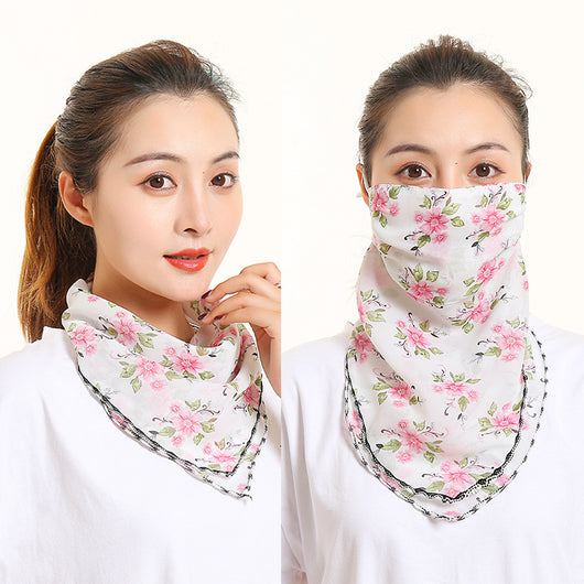 Pañuelo de Seda Protector Solar para Mujer - Máscara Cuello y Cara Verano - Image 55