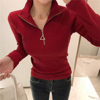 Blusa de Cuello Medio Alto para Mujer - Image 3