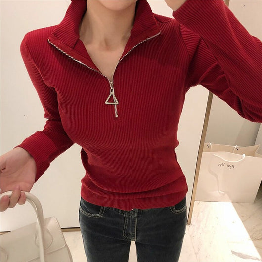 Blusa de Cuello Medio Alto para Mujer - Image 3