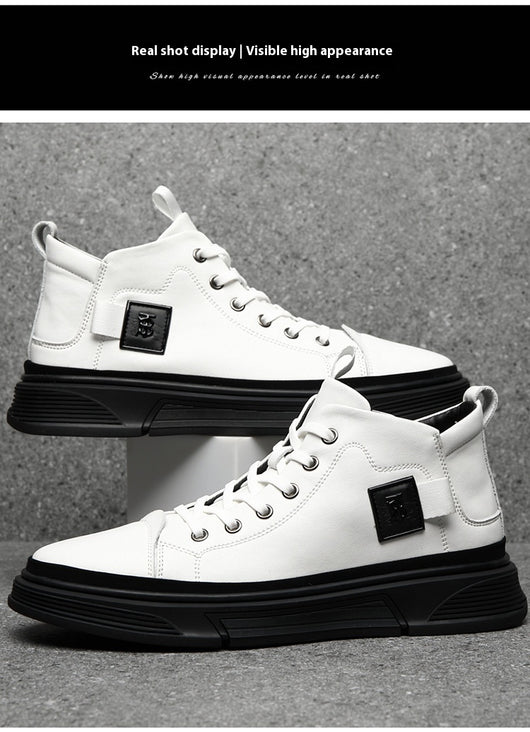 Botas Altas de Cuero para Hombre - Zapatos Casuales Invierno - Image 29