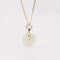 S925 Sterling Plateado Necklace New Chinese Estilo Natural Hetian Jade 14K true golden yellow