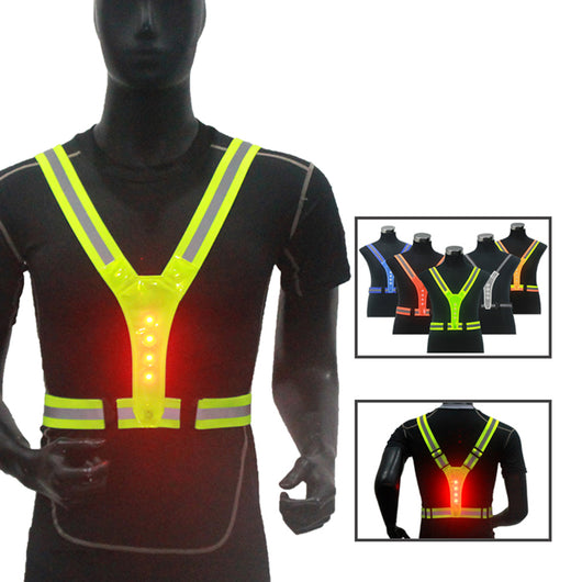 Chaleco Reflectante de Seguridad con 4 LED y Diseño Elástico V - Image 9