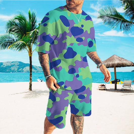 Traje Deportivo Casual Hombre Estampado Fresco - Image 10