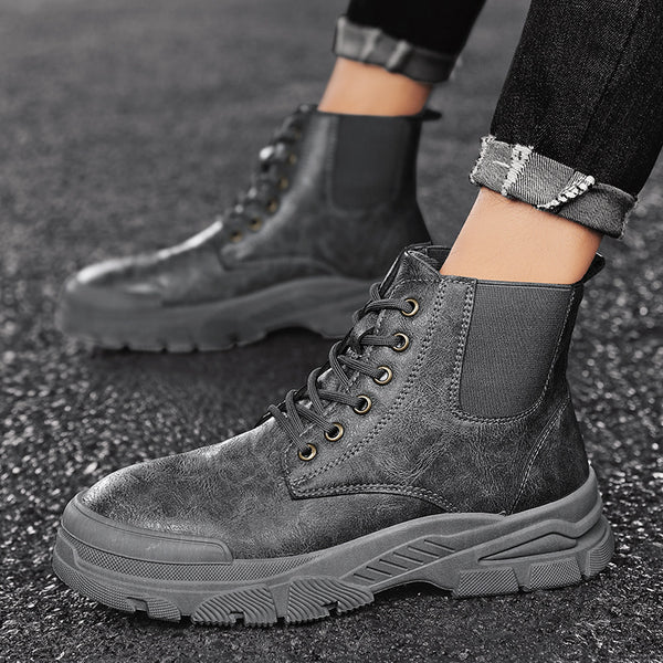 Botas Martin Negras Casual - Zapatos Versátiles para Hombre - Image 7