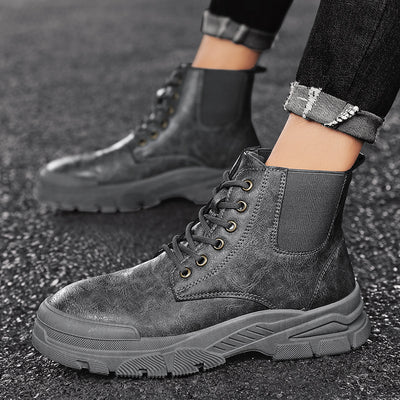 Botas Martin Negras Casual - Zapatos Versátiles para Hombre - Image 7