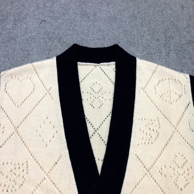 Chaleco Mujer Cuello V Mezcla de Lana Monopecho - Image 10